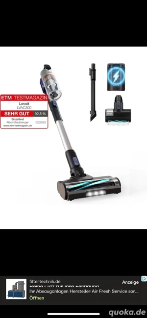 NEU Levoit LVAC 300 PET Akkustaubsauger