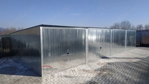 Blechgarage Reihe Metallcontainer Halle Lagerraum
