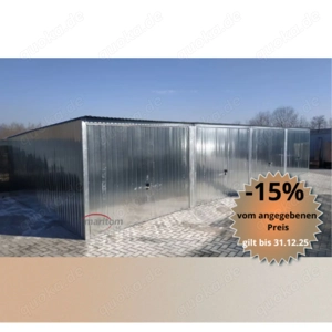 Blechgarage Reihe Metallcontainer Halle Lagerraum