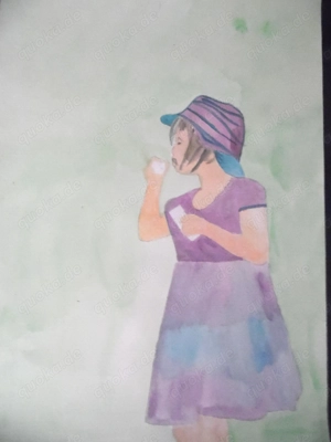 Bild Aquarell Aquarellbild handgemalt