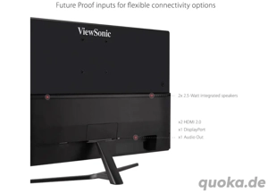 PC Monitor 4K 32 Zoll   80,1 cm.  Viewsonic Bild 2