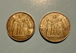 2 x 10 Francs 1968 Hercules 50 Gramm 900 1000 Feinsilber