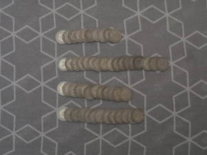 52 Stück, 50 Pfennig Münzen, 1949 Bank Deutscher Länder