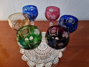 Weingläser - Bleikristall der Firma Annahüte Handarbeit