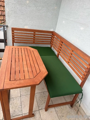 verkaufe Merxx Balkoneckbank mit Tisch