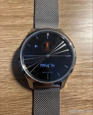 Garmin Vivomove Luxe silber Milanaise Hybride  smart Watch010-02241-73 mit Verpakung + Armbände
