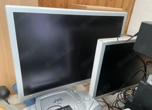 2 ältere Apple Bildschirme