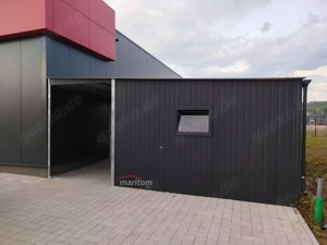   Blechgarage nach Maß Metallcontainer kein Tor Lagerraum 