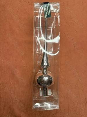 Schlichte Weihnachtsbaumspitze silber