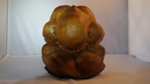 Buddha Mönch Handgeschnitzte Holzstatue 16 cm Hoch Holz Deko Skulptur Holzfigur 