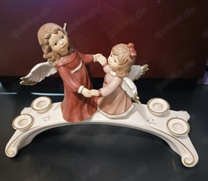 Goebel- Engelbrücke mit 2 tanzenden Engeln - gebraucht-