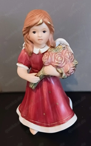 Goebel Figur -Engel rot mit Rose- lim. Editition -gebraucht-