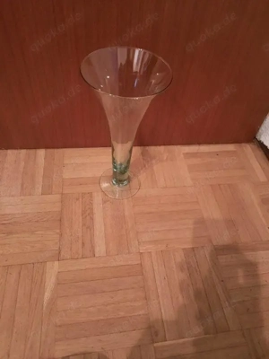 Glasvase Höhe ca. 30cm