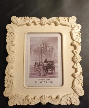 Aufstell-Bilderrahmen auch Hängen beige ca. 23cm breit ca. 27cm h