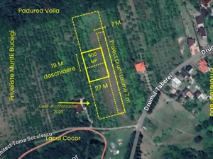 Urbanes Baugrundstück 500 qm in Câmpina   Premiumlage, am Waldrand, mit Panoramablick Bild 5