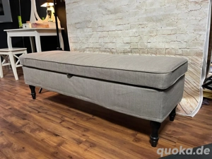 IKEA Stocksund Bank mit Stauraum, grau