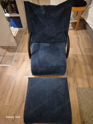 Design Klassiker Ligne Roset  Zen  Designer-Sessel plus Hocker