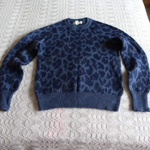 Damen - Pullover, Strickpullover, Leo, blau, Gr. XS bzw. ca. Gr. 34, L.O.G.G. H&M