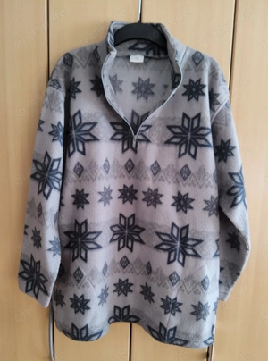 Schönes  Fleeceshirt  -  Gr.  L  -  grau 