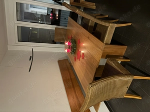 Esstisch-Set massives Kirschholz - Schreiner 2,10-3,30m