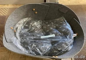 Hundekorb mit Kissen ( Designerkorb )