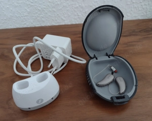 SIGNIA - Charge&Go T-M Hörgeräte inkl. Ladegerät Bluetooh für Wartung,Streaming undApp