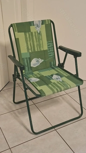 4 Campingstühle, Stühle, grün, kaum genutzt, sehr guter Zustand