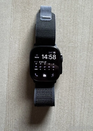 Apple Watch ultra 2 schwarz GPS cellular 49mm smart uhr mit Armbände + guter Akku zustand + box