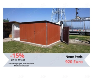 Blechgarage nach Maß Metallcontainer Geräteschuppen Fertiggarage