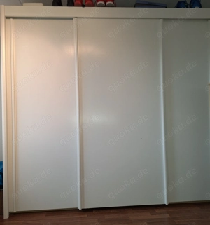 Kleiderschrank, Schrank mit Schiebetüren (weiß)
