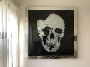 Kare Glasbild Totenkopf-Motiv Bild 2