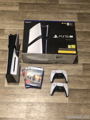 PlayStation 5 Pro 2TB + 2 Controller + Laufwerk + 4 Spiele - Top Zustand