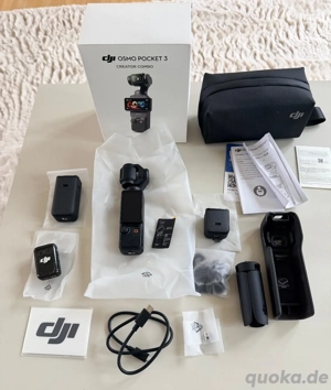 DJI Osmo Pocket 3 Creator Combo 4K Gimbal-Kamera, Restgarantie bis 04 2027