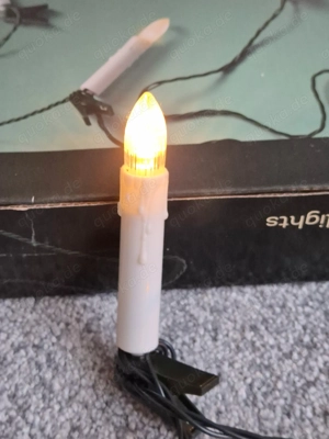 LED Lichterkette neuwertig 16 Lämpchen warmweiß Bild 2