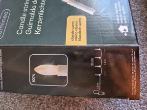 LED Lichterkette neuwertig 16 Lämpchen warmweiß Bild 3