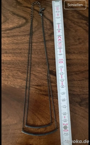 Halskette *SIX* Modeschmuck  Neuwertig  Schwarz - Zweigliedrig - Damen