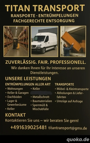 Transporte, Entrümpelungen, Entsorgung 