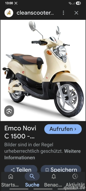 Emco Novi 1500w 2012 422km guter zustand ohne Akku und Ladegerät FP:1000 