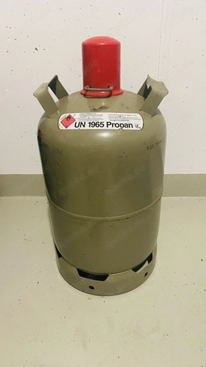 Gasflasche 11kg. Grau. Eigentümerflasche. 