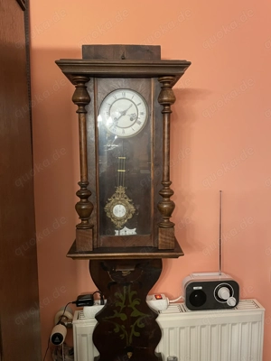 Regulator antik mit Prachtpendel ( sehr schwer) 