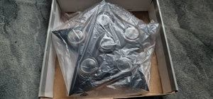 Teelichthalter Sternform mit 6 Gläsern - Guter Zustand