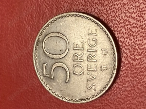 Münze Münzen Umlaufmünze Schweden 50 Öre 1973