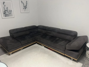 Ecksofa in braun Anthrazit