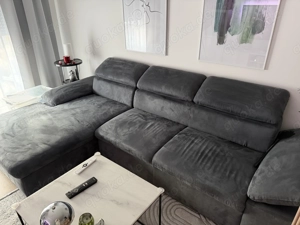 Ecksofa in L-Form, Farbe grau, wie neu! 