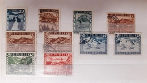 Freimarken Österreich 1945 Landschaften gestempelt