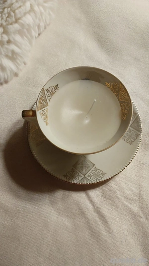 shabby chick Kerzentasse