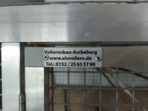 Voliere Kobold Sperlingspapageien Aluminium Käfig Vögel Sittiche Papagei  Bild 2