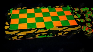 Militär Schachspiel Camouflage Muster Schachfiguren Reiseschachbrett Schachbrett Holz Chess Bild 9