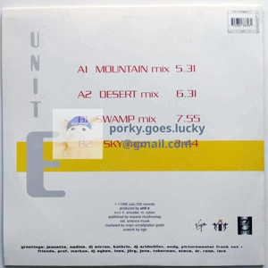 Unit-E - Braindrop 1996 12" Vinyl Progressive Trance Bild 2