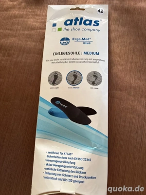 Einlegesohle von Atlas   Grösse 42 